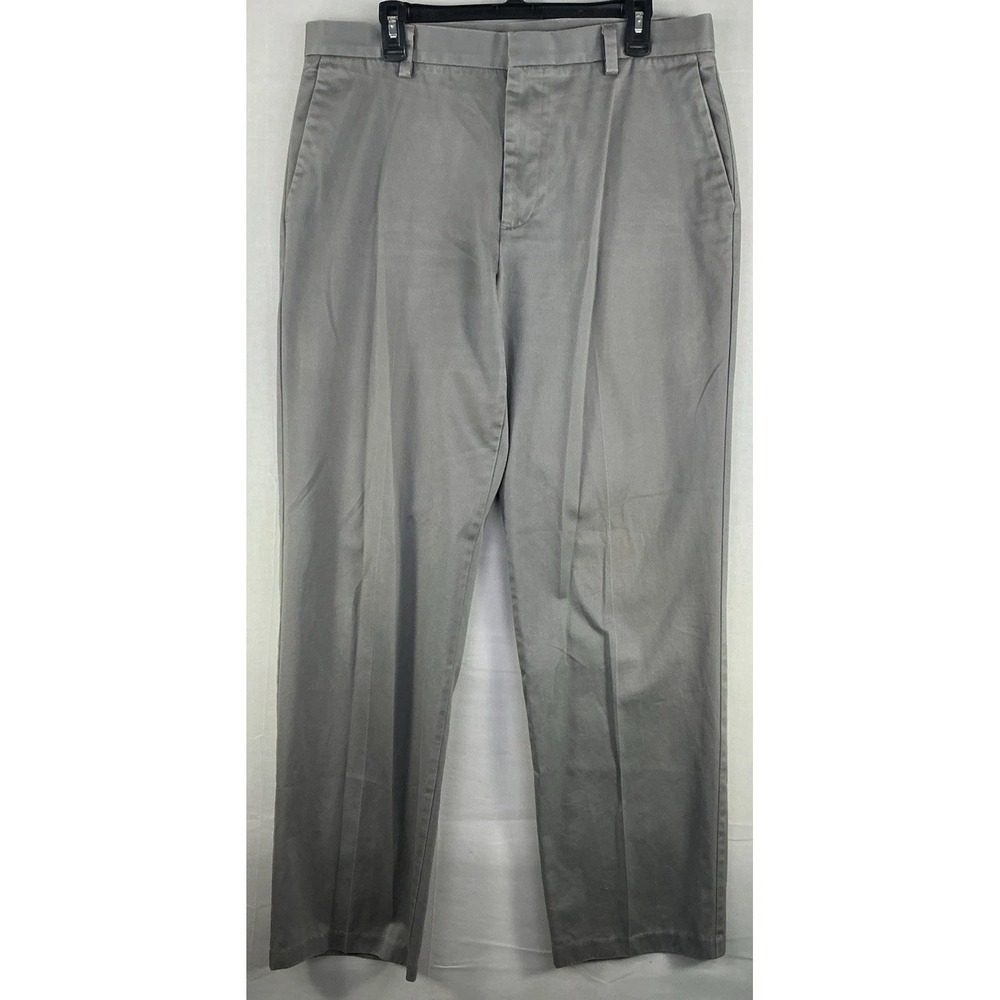 Dockers D3 Classic Fit‎ Chino Pants Gray 36x34 Pleated Cotton 0814